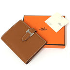 Hermes Bearn Compact Bifold Wallet Veau Epsom Gold Silver — view 2