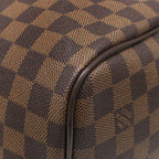 Louis Vuitton Boston Bag Keepall Bandouliere 55 Damier Canvas Ebene Gold Brown — view 4