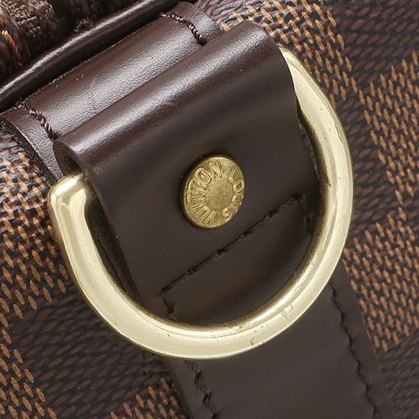 Louis Vuitton Boston Bag Keepall Bandouliere 55 Damier Canvas Ebene Gold Brown — view 6