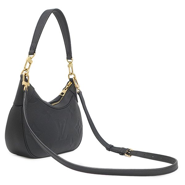 Louis Vuitton Shoulder Bag Bagatelle NM Monogram Empreinte Gold Black — view 2