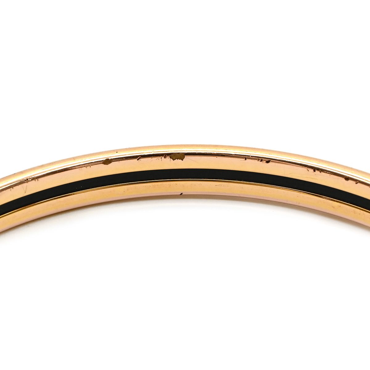 Hermes Bangle Enamel Extra Fan Cloisonne Multicolor Rose Gold PG Bracelet — view 4