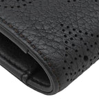 Louis Vuitton Trifold Wallet Portefeuille Amelia Monogram Mahina Black Gold — view 4