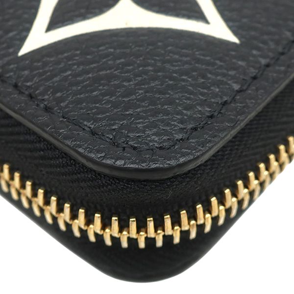 Louis Vuitton Wallet Zippy Monogram Empreinte Bicolor Leather Black Beige Gold — view 4