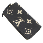 Louis Vuitton Wallet Zippy Monogram Empreinte Bicolor Leather Black Beige Gold — view 2
