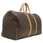 Louis Vuitton Boston Bag Keepall 55 Monogram Canvas Gold Purse — view 2
