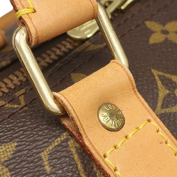 Louis Vuitton Boston Bag Keepall 55 Monogram Canvas Gold Purse — view 8