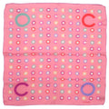 Chanel Logo Scarf Silk Pink