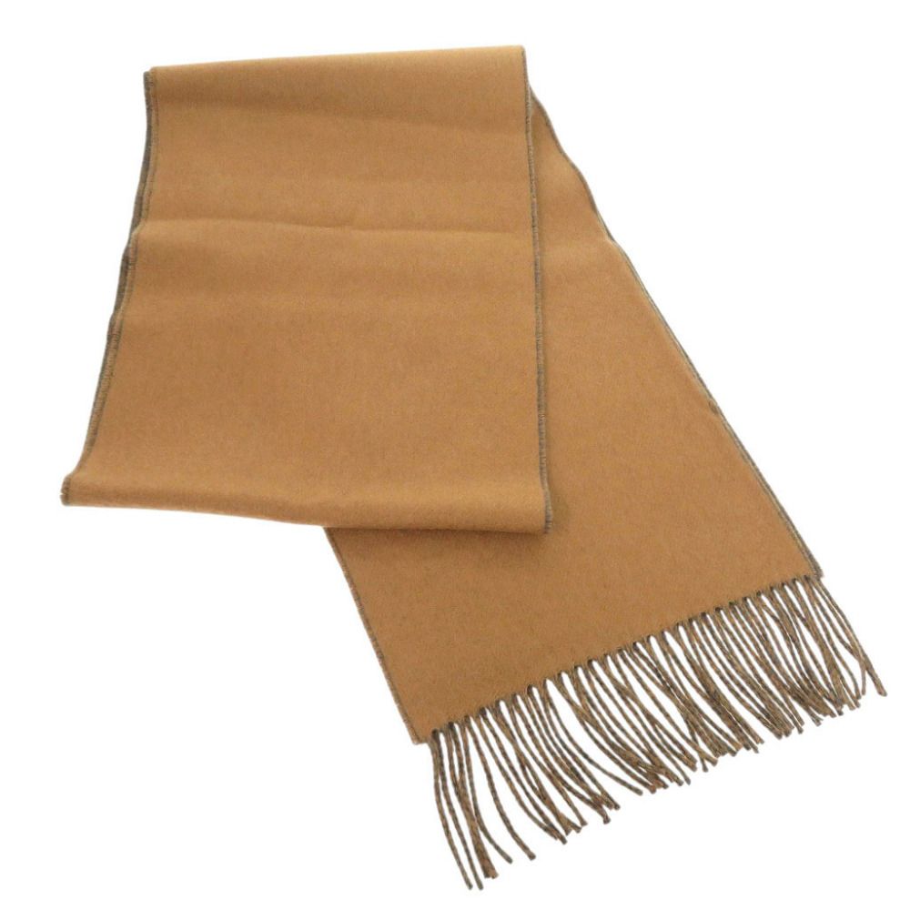 Hermes H Puzzle Cashmere Brown Gray Scarf — view 3