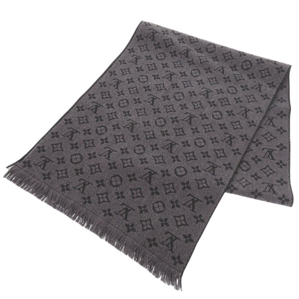 Louis Vuitton Monogram Classic Wool Anthracite Scarf