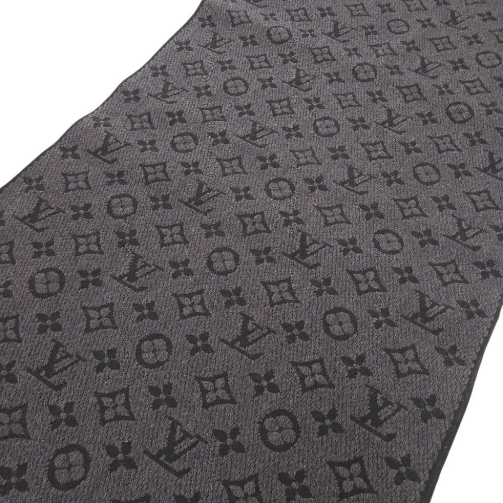 Louis Vuitton Monogram Classic Wool Anthracite Scarf — view 4