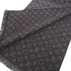 Louis Vuitton Monogram Classic Wool Anthracite Scarf — view 3