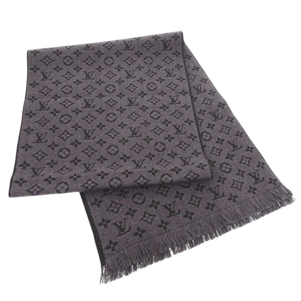 Louis Vuitton Monogram Classic Wool Anthracite Scarf — view 2