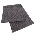 Louis Vuitton Monogram Classic Wool Anthracite Scarf — view 2