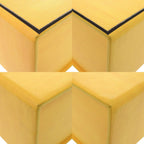 Fendi Vertical Box Leather Yellow Shoulder Bag — view 4