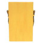 Fendi Vertical Box Leather Yellow Shoulder Bag — view 2