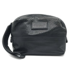 Bottega Veneta Clutch Handbag Leather Black