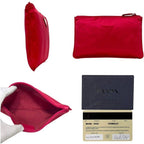 Prada Pouch Case 59 Satin Raso Vermiglio Shocking Pink — view 3