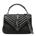 Saint Laurent Matelasse Chevron Quilted Carre Medium Collage Cassandra