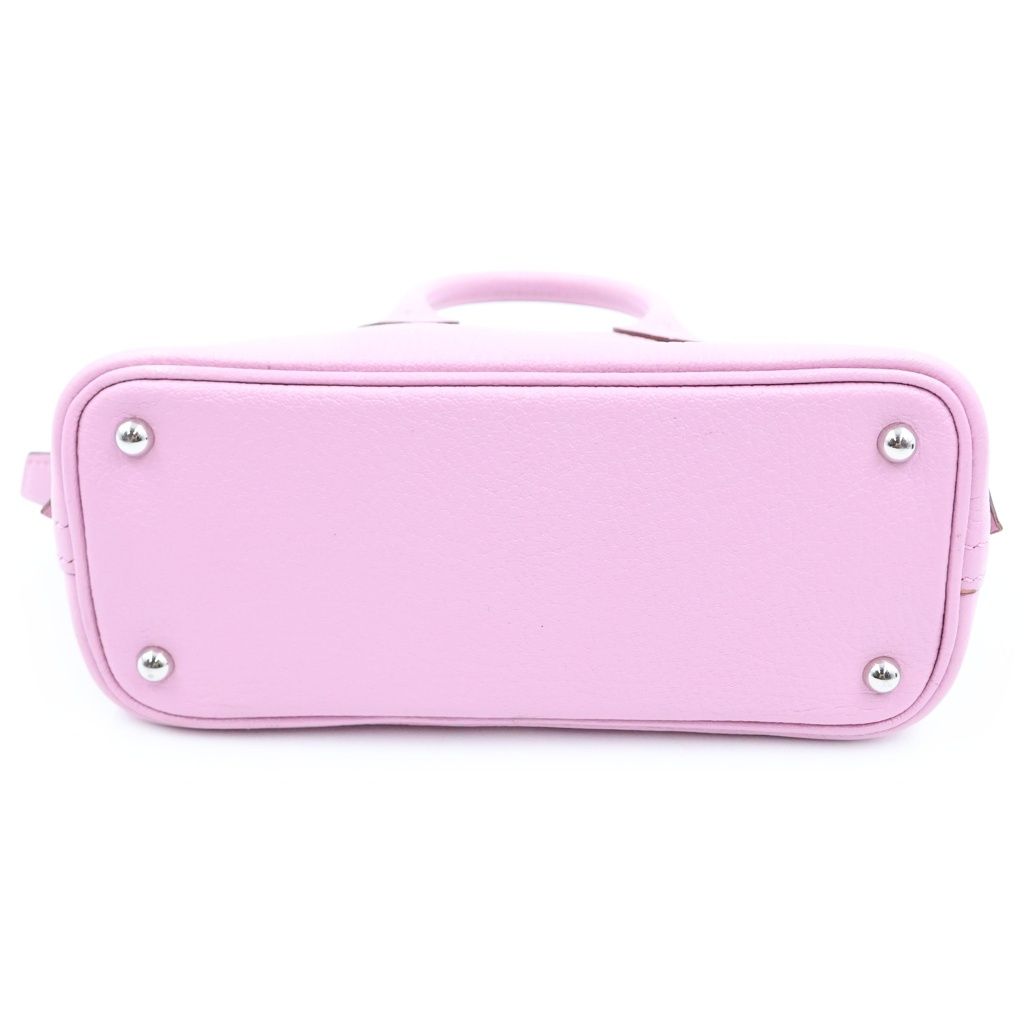 Hermes Bolide 1923 Mini Mauve Sylvestre Gable 2-Way Shoulder Bag Pink Silver — view 6