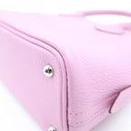 Hermes Bolide 1923 Mini Mauve Sylvestre Gable 2-Way Shoulder Bag Pink Silver — view 7