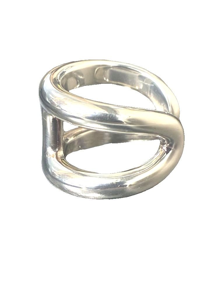 Hermes Osmose GM 54 Grand Model Ring Silver — view 4