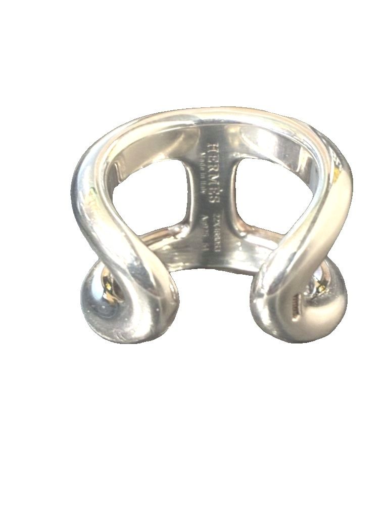 Hermes Osmose GM 54 Grand Model Ring Silver — view 2