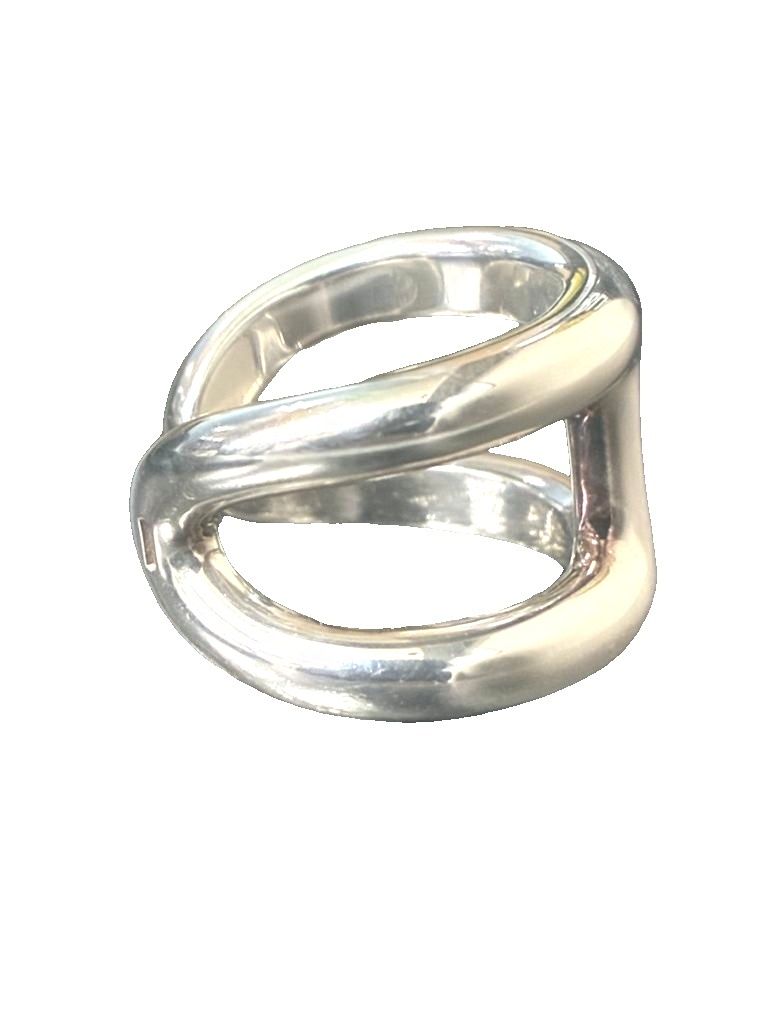 Hermes Osmose GM 54 Grand Model Ring Silver — view 3