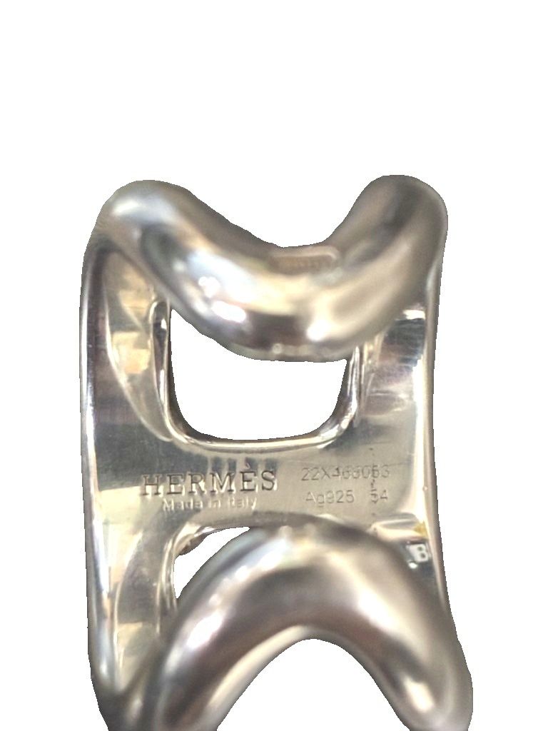 Hermes Osmose GM 54 Grand Model Ring Silver — view 6