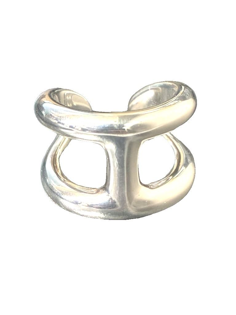 Hermes Osmose GM 54 Grand Model Ring Silver