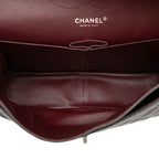 Chanel Quilted CC Logo Double Flap Chain Shoulder Bag Black Caviar Leather — view 4