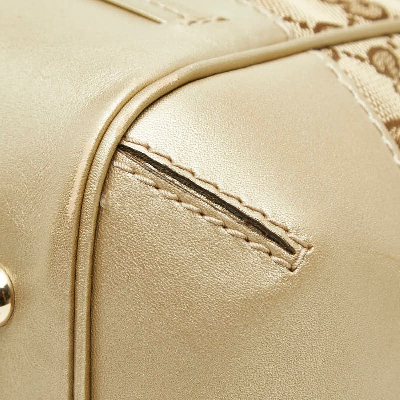 Gucci GG Canvas Mayfair Handbag Beige Gold — view 6