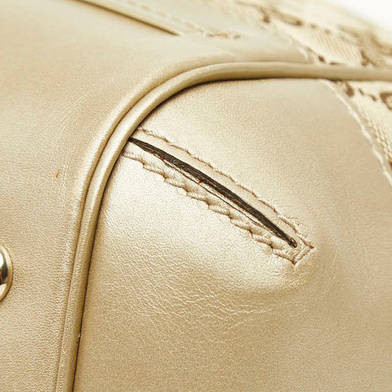 Gucci GG Canvas Mayfair Handbag Beige Gold — view 4