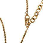 Dior Logo Necklace Gold Black Plated — view 4