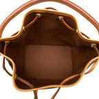 Louis Vuitton Monogram Mini Noe Handbag Brown Leather — view 4