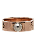 Louis Vuitton Bague Nanogram Ring L Pink Gold Plated