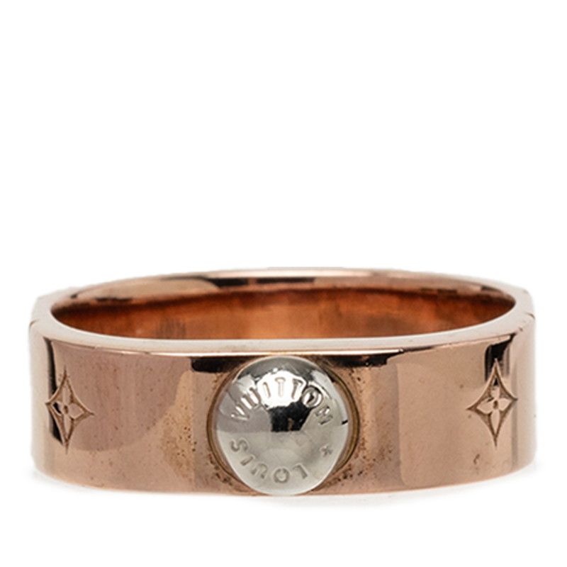 Louis Vuitton Bague Nanogram Ring L Pink Gold Plated