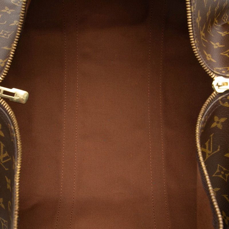 Louis Vuitton Monogram Keepall Bandouliere 50 Boston Bag 2-Way Brown Leather — view 4
