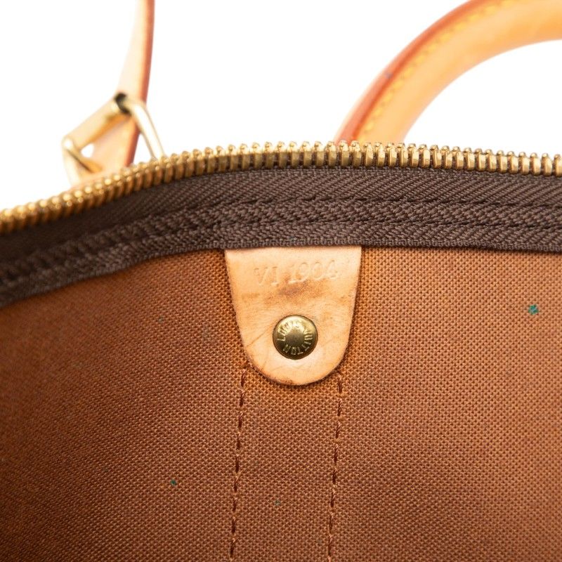 Louis Vuitton Monogram Keepall Bandouliere 50 Boston Bag 2-Way Brown Leather — view 6