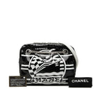 Chanel la Pausa Chain Shoulder Bag Logo Black White Leather — view 7