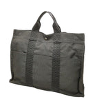 Hermes Herline Tote Bag MM Gray Canvas — view 2