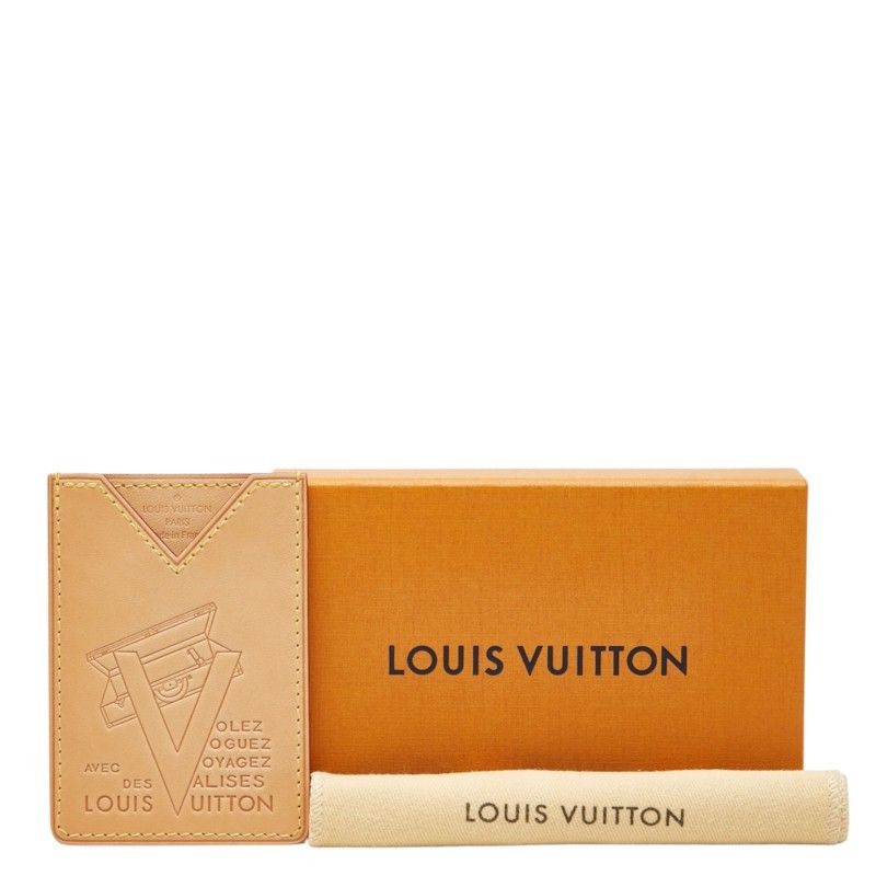 Louis Vuitton Card Case Trunk Beige Leather — view 7