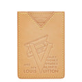 Louis Vuitton Card Case Trunk Beige Leather