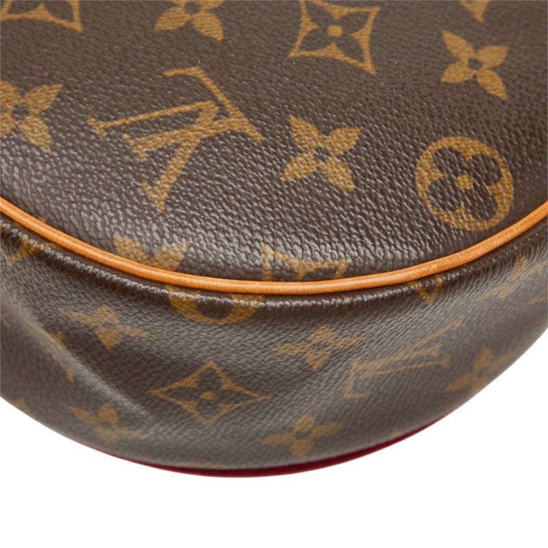 Louis Vuitton Monogram Tambourine Crossbody Shoulder Bag Brown Leather — view 6