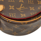 Louis Vuitton Monogram Tambourine Crossbody Shoulder Bag Brown Leather — view 4