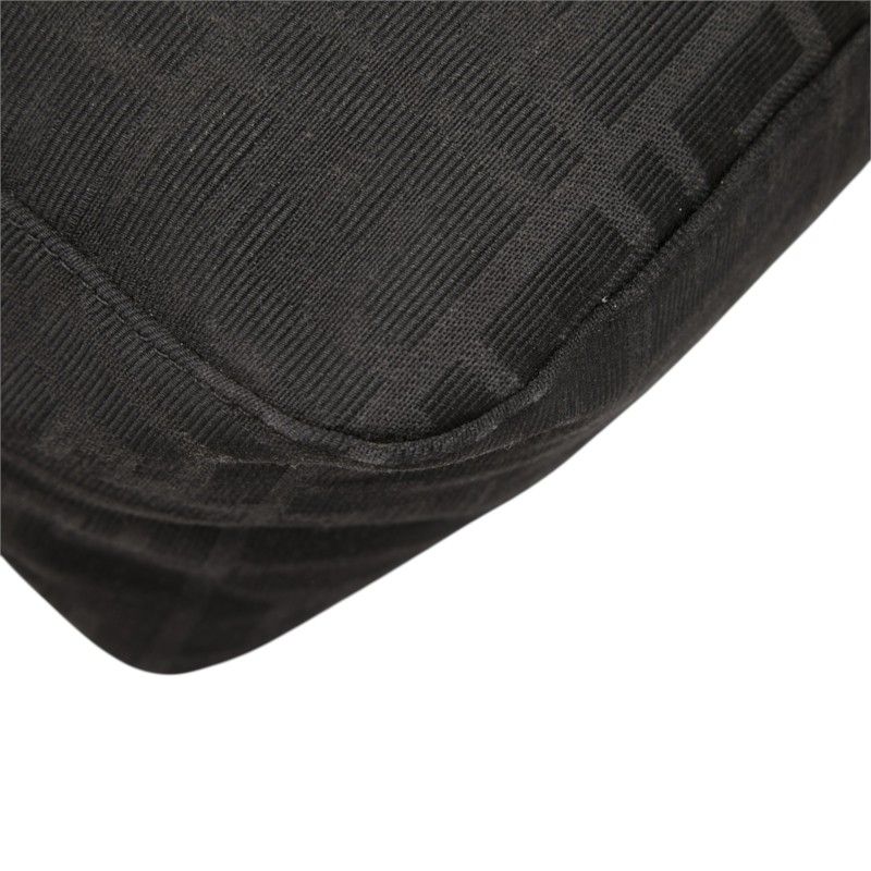 Fendi Zucchino Mamma Bucket Handbag Black Canvas Leather — view 5