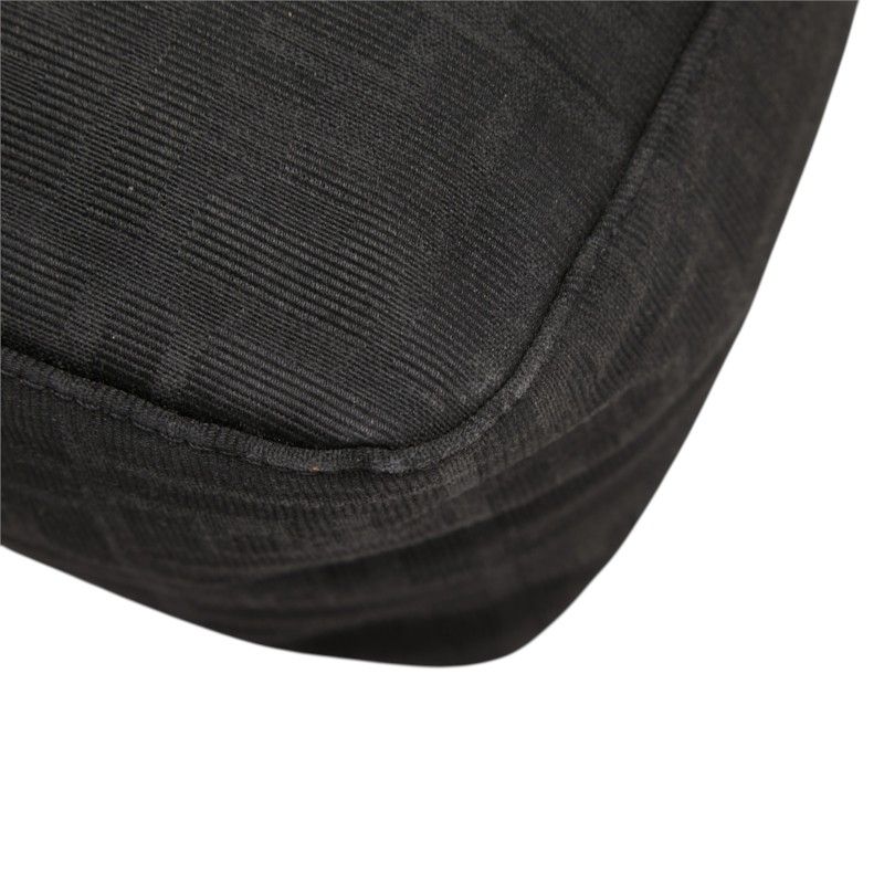 Fendi Zucchino Mamma Bucket Handbag Black Canvas Leather — view 6