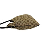 Gucci Interlocking G GG Pattern Logo Canvas Leather Shoulder Bag Tote Brown — view 5