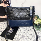 Chanel Gabrielle Bicolor Quilted Chain Handbag — view 4