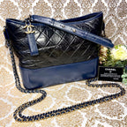 Chanel Gabrielle Bicolor Quilted Chain Handbag
