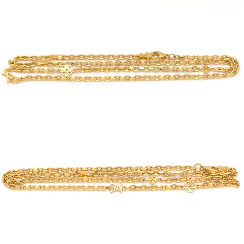 Louis Vuitton Chain LV Yours Gold Colored Metal Length 55.7 LV Signature — view 2